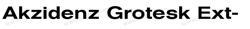 Akzidenz Grotesk Ext字体转换